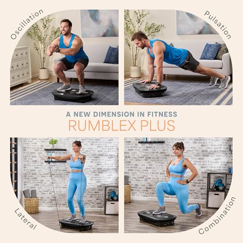 4D Vibration Plate Exercise Machine - Black, Small