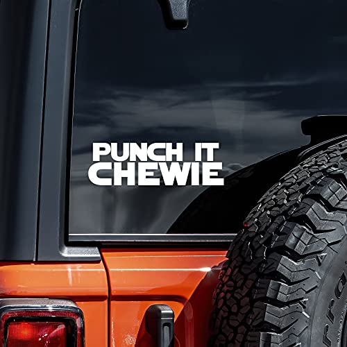 Punch It Chewie Vinyl Sticker Decal - 5.5" x 1"
