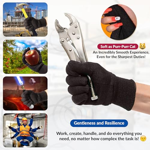 ABC PACK & SUPPLY Brown Jersey Gloves for Women and Men, 10 Inch. Pack of 24 (12 Pairs) Reusable Polyester and Cotton Jersey Work Gloves with Elastic Knitted Wrists. Washable Cotton Gardening Gifts