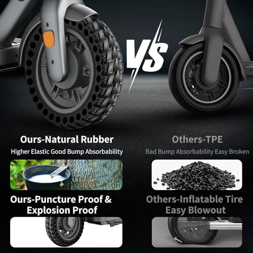 BANGTING 2-Pack 60/70-6.5 Solid Tire for Electric Scooters 10x2.5 (Black) – Fits Ninebot Max G2/G30 & G30D