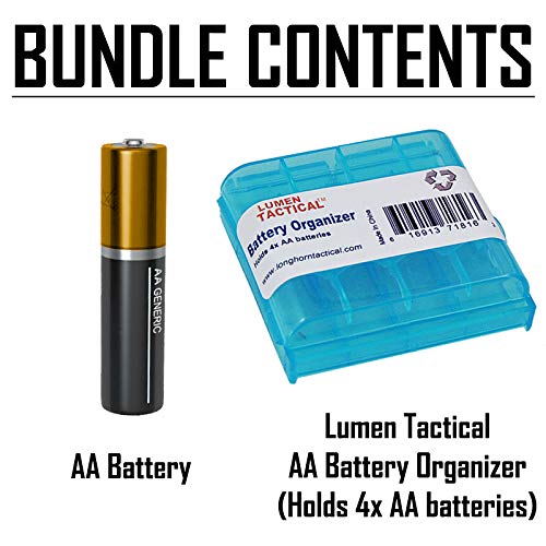 Nitecore LA10 135 Lumen Mini LED Camping Lantern - Compact Lightweight Including AA Battery and LumenTac Battery Organizer
