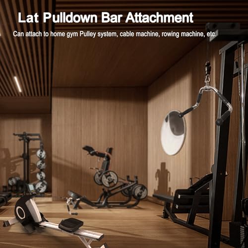 Lat Pulldown Bar Attachment for Cable Machines – 15.7 x 8 in, 400 lb Capacity