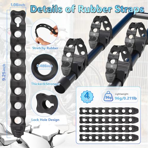 Durable Bike Rack Straps - Wheel Stabilizer Accessory Kit