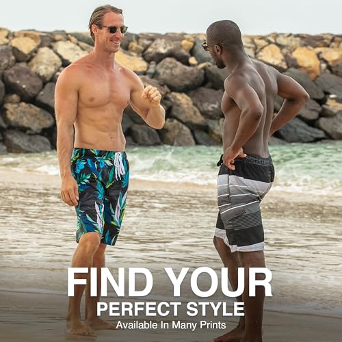 Men's Quick-Dry Swim Trunks with Cargo Pockets - XX-Large Echelon Black