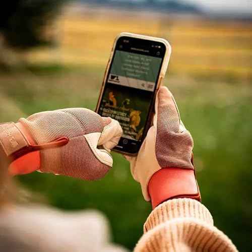 Wells Lamont Women's HydraHyde Leather Work Gloves 2 Pair Pack Medium Water Resistant Breathable Durable