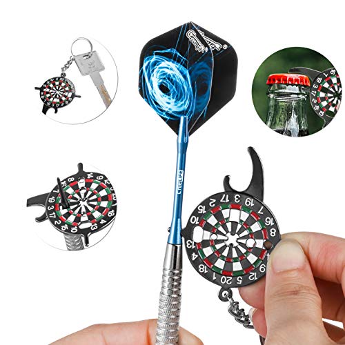 Dartboard Bottle Opener Tool with Key Ring - 1 Piece