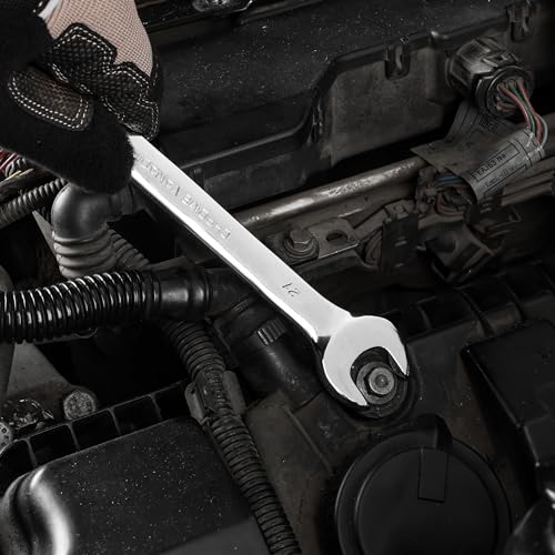 DURATECH 21mm Combination Wrench, Metric, CR-V Constructed with Mirror Polish, 12-Point, 15-Degree Offset