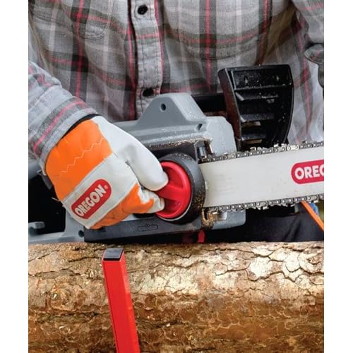 Oregon Chainsaw Left-Hand Protection Leather Gloves ? Medium (size 9) (91305M)