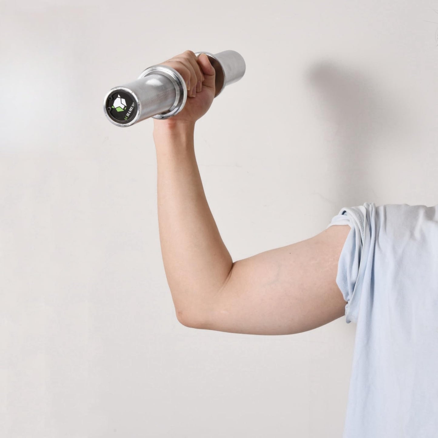 16" Olympic Dumbbell Handle Pair - Solid Adjustable Dumbbell Bars With Spring Collars 2'' Can Load(150LB/350LB), Suitable For Home Gym Exercise