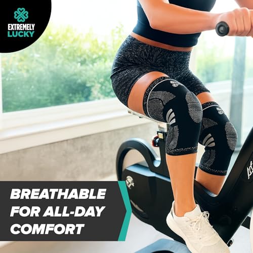 Knee Brace for Pain Relief & Support - Large with Patella Gel Pad