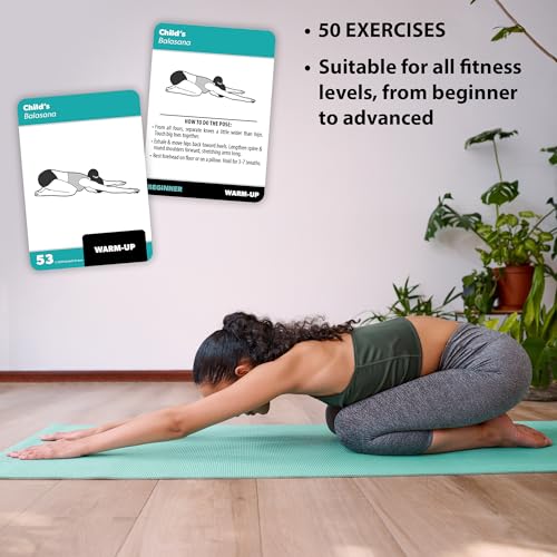 Yoga Pose Exercise Cards Volume 2 - Over 50 Poses, 2.5" x 3.5"