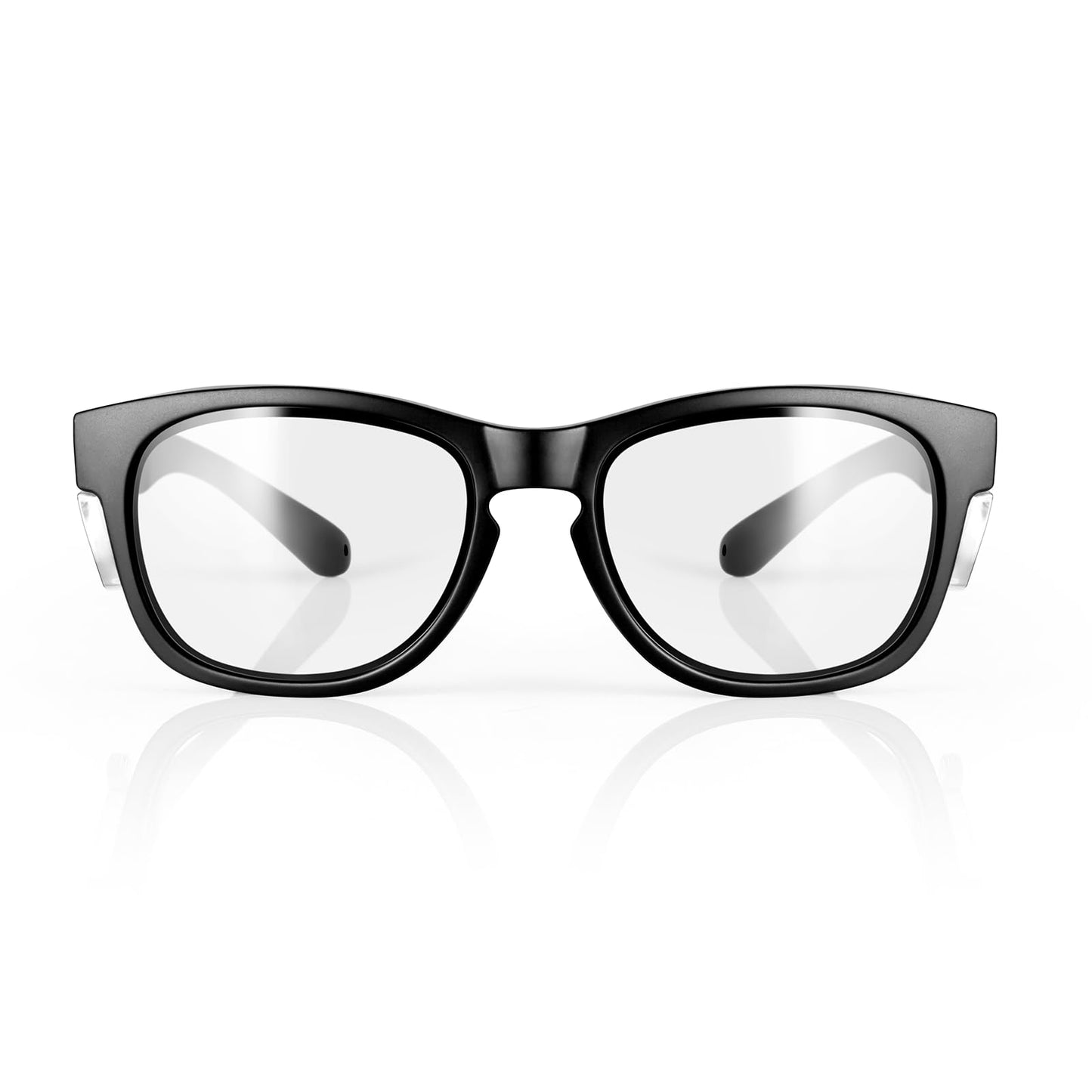 Safety Glasses with Side Shields - 3 optional Lenses (Clear, Tinted, Polarized) - ANSI Z87.1 Certified Protective Eyewear for Work & Outdoor Activities (Clear)