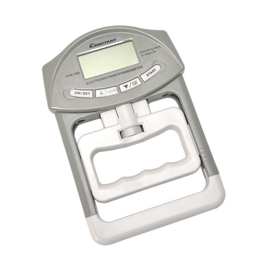 Constant 200 Lbs 90 Kgs Digital Hand Dynamometer Grip Strength Measurement Meter Auto Capturing Hand Grip Power (Grey)
