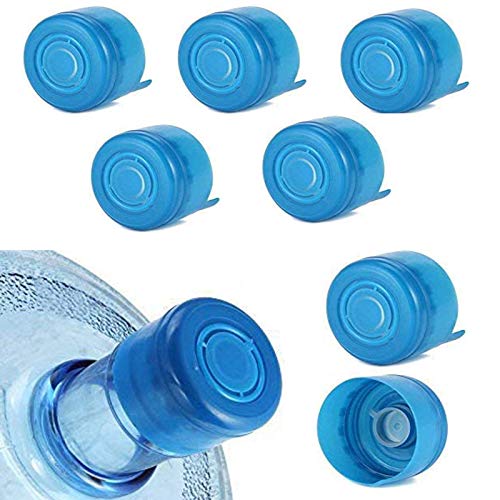 55mm Non-Spill Water Bottle Caps for 3 and 5 Gallon Jugs - 5 Pack