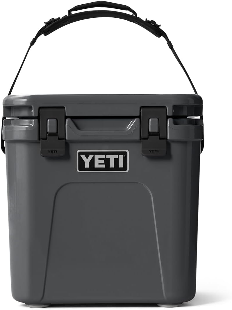 YETI Roadie 24 2.0 Hard Cooler - Durable Design with DoubleDuty Shoulder Strap & Drain Plug