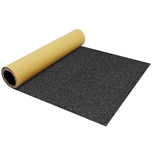 Skateboard Grip Tape 33x9" - Non-Slip Silicone-Carbide Black