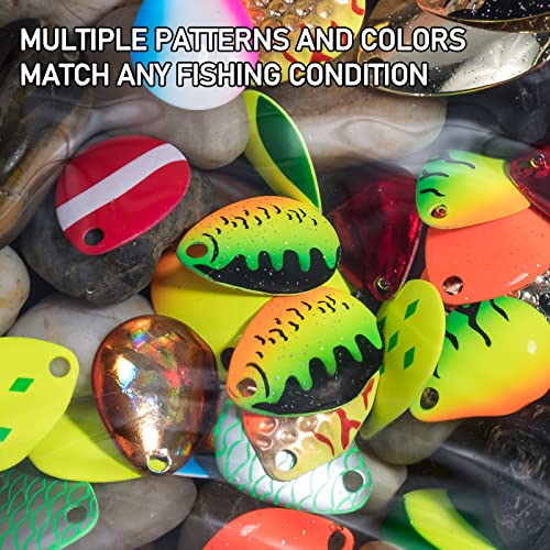 Dr.Fish 3-20 Pack Walleye Spinner Blade Kit for Lure Making & Casting