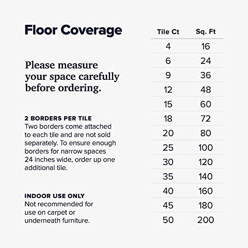 Multipurpose EVA Foam Exercise Floor Mat - Sand - 12 Tiles