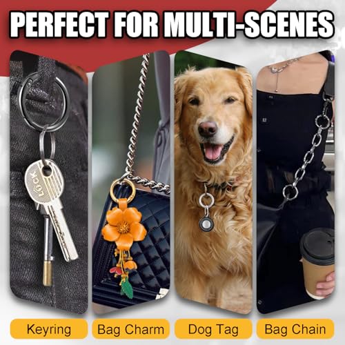 1 Inch Round Keychain Clips - 10pcs Metal Spring O Rings - Silver
