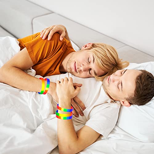 78pcs Rainbow Silicone Wristbands - LGBT Pride Festival Support