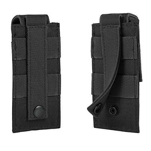 Tactical Pistol Mag Pouch - Single Open-Top - Black