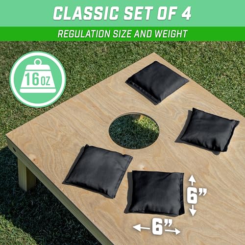 Classic Cornhole Bean Bags Set of 4 - All Weather, 16 Colors
