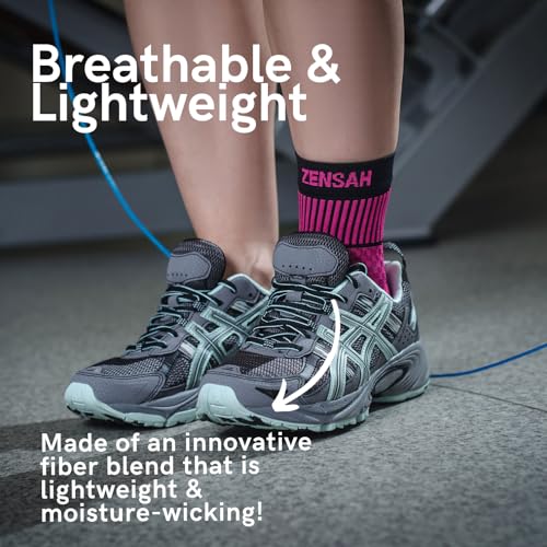 Zensah Ankle Support - Compression Ankle Brace - Running, Soccer, Sports - Ankle Sleeve Helps Sprains, Tendonitis, Pain