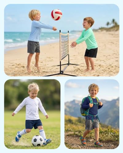 Toddler Boys Long Sleeve Rash Guard Swim Shirt - UPF 50+, Sky Blue, 5-6 Years