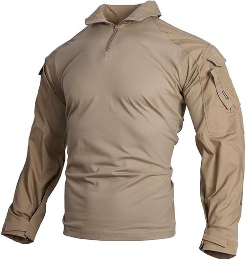 EMERSONGEAR Men's Tactical Shirt - Gen3 Quick-Dry Long Sleeve BDU for Airsoft & Combat | Army Green