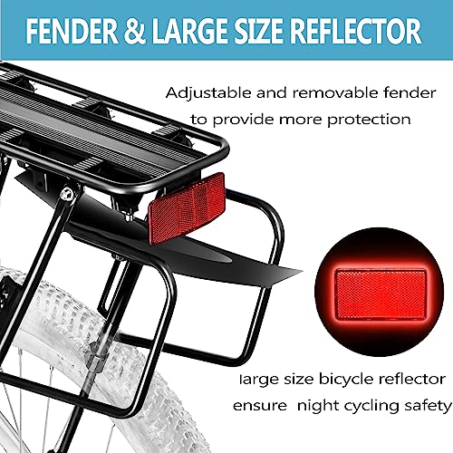 310 LB Capacity Bike Rack with Reflector & Fender - Quick Release