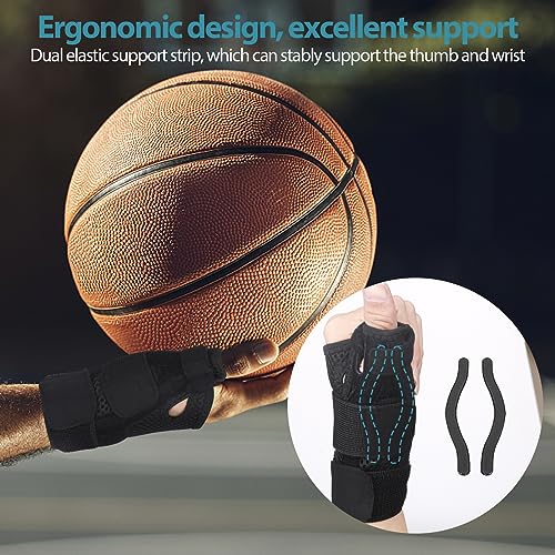Adjustable Thumb Splint for Arthritis Pain Relief - Black