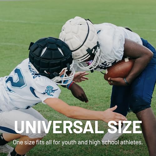 Soft-Shell Football Helmet Cover - Impact Reduction - White