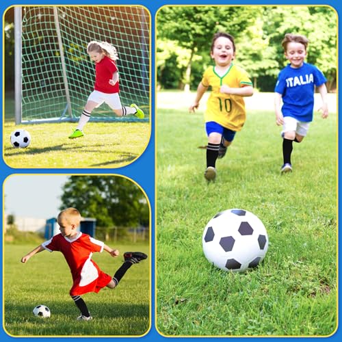 Kids Football Socks - 2 Pair Solid Black, Breathable Sports Socks for Ages 4-8
