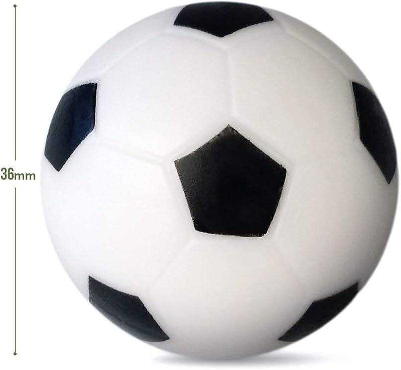6 Pack Foosball Replacement Balls, 36mm Standard Table Soccer Balls