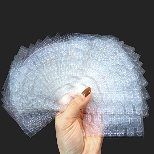 840PCS Double Sided Nail Adhesive Tabs - 35 Sheets