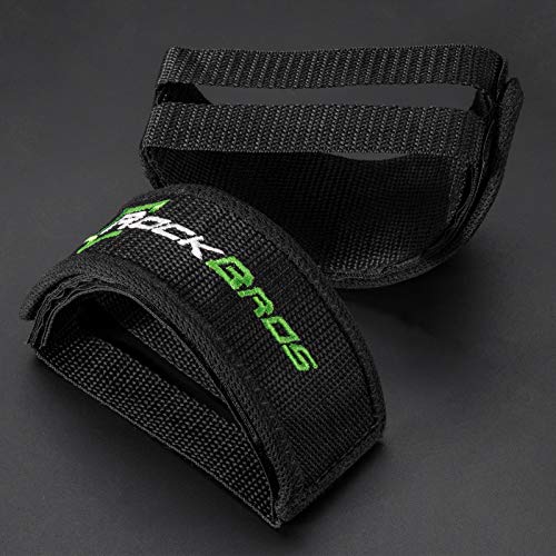 Durable Bike Pedal Straps with Toe Clips - Adjustable Nylon
