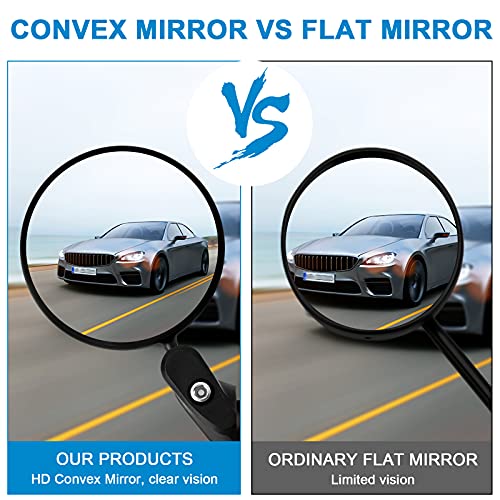 Bicycle Mirrors - 360° Adjustable Bar End Rearview Mirrors