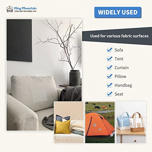KING MOUNTAIN Canvas Repair Patch 9 x11 Inch 2 Pcs Self-Adhesive