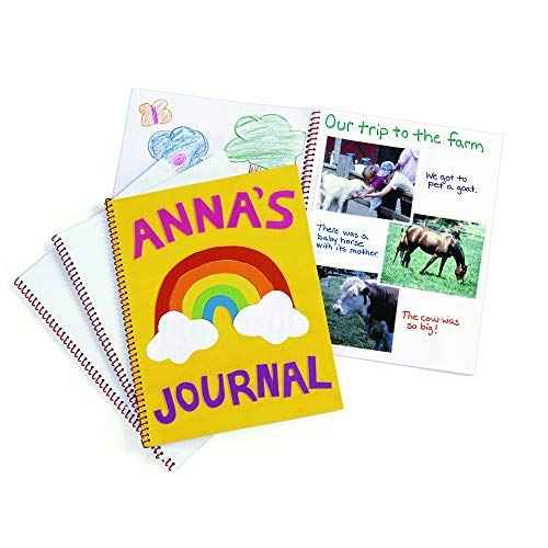 Colorations - TAKENOTE Spiral-Bound Blank Draw and Write 25-Page Journals for Creative Expression - Set of 12