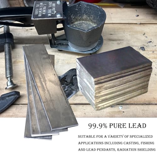 Pure Lead Ingots 1LB for Bullet Casting, Fishing Sinkers & Weights - MOPHOEXII