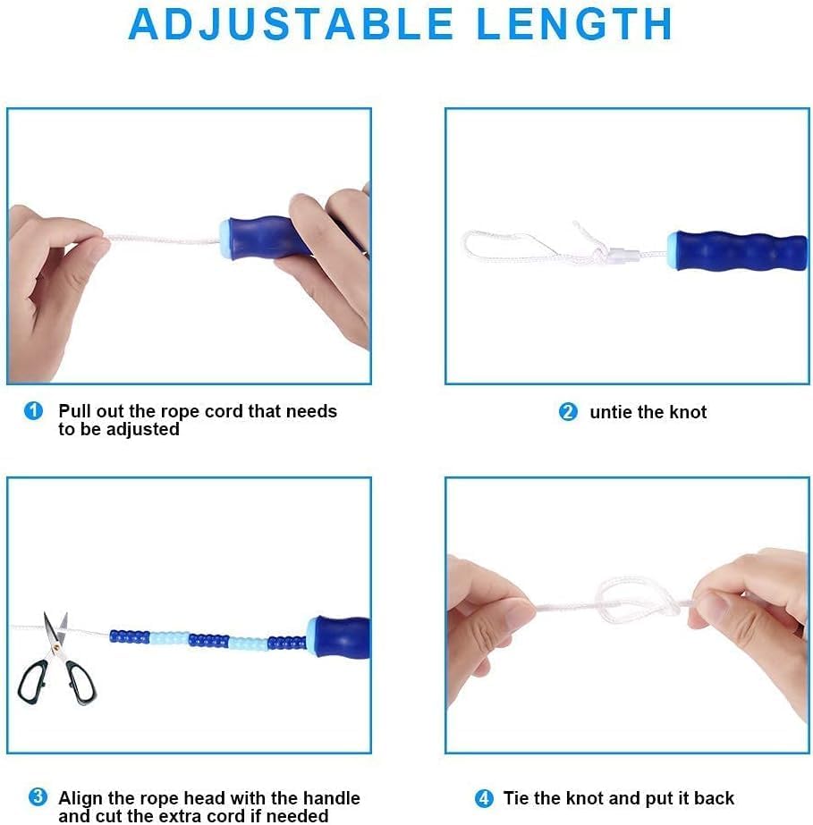 Zocy Jump Rope - Tangle-Free Fitness Equipment with Soft Beaded Segments | Adjustable for Kids & Adults