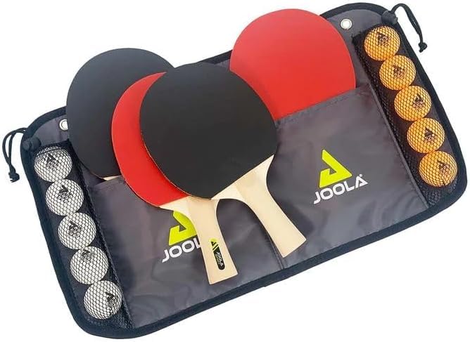 Ping Pong Paddle Set - 4 Premium Rackets with 10 Balls - Pack of 1