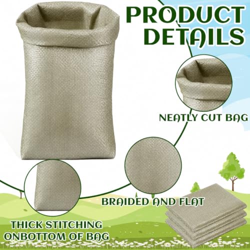 12 Pack Potato Sack Race Bags 40x24 Inches for Outdoor Lawn Games - Denylo Pro