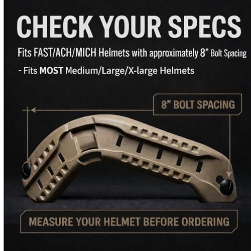 Tactical ARC Rail Kit for ACH MICH Helmets - Tan
