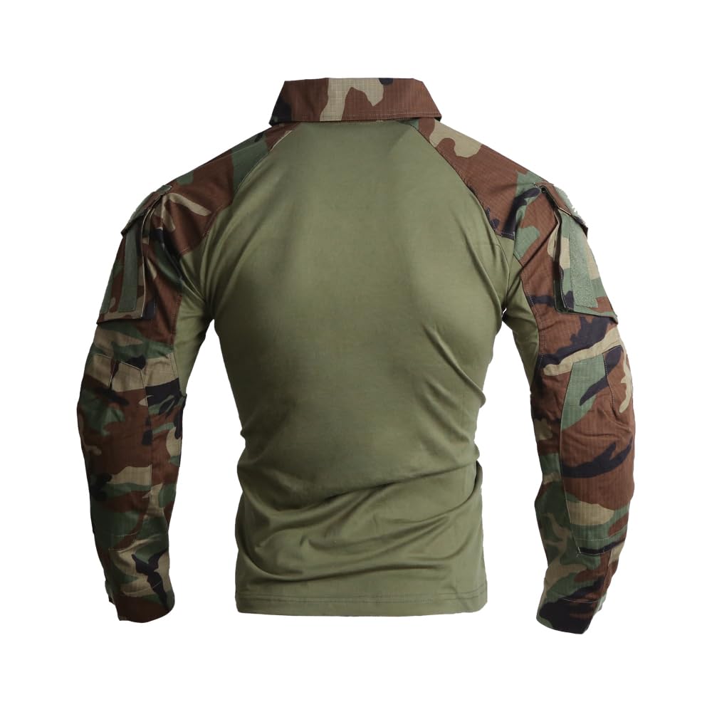 EMERSONGEAR Men's Tactical Shirt,Airsoft Combat Army Paintball Quick Dry Long Sleeve BDU T-Shirt Top
