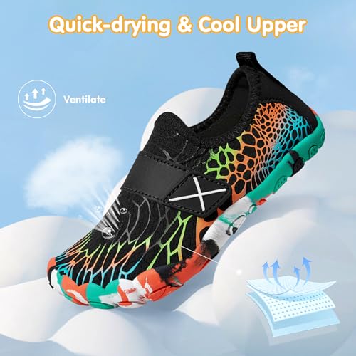 Kids Water Shoes Boys Girls Quick Dry Barefoot Beach Pool Summer Footwear