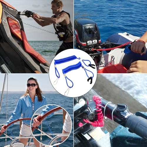 2pcs Waterproof Jet Ski Kill Switch Lanyard for Yamaha PWC WaveRunner