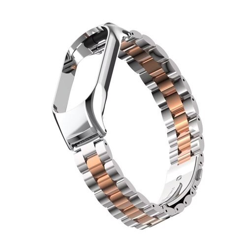T-BLUER Compatible for Xiaomi Mi Band 7 Bands,Stainless Steel Metal Replacement Band Strap Wristband Accessories for Xiaomi Mi Band 7 Smart Bracelet
