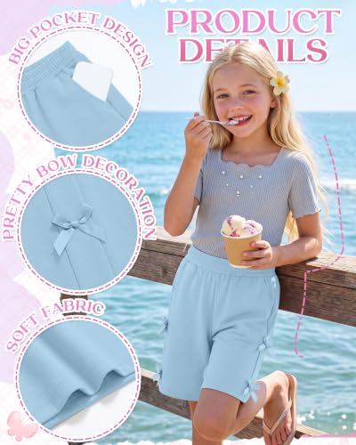 Girls Summer Shorts - 3 Pack Comfortable & Stylish