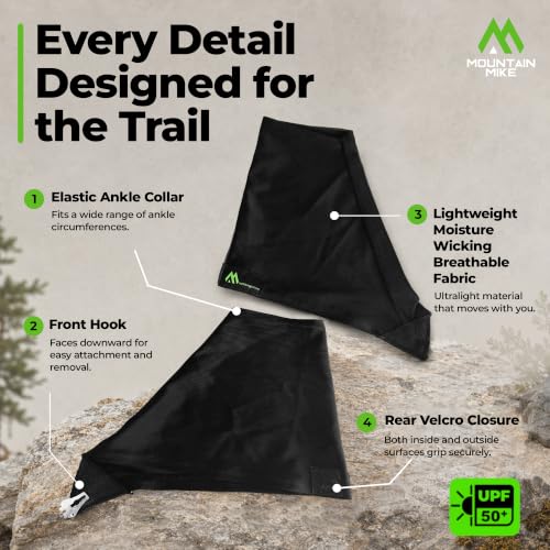Ultralight Boot Gaiters - Black, Large/X-Large
